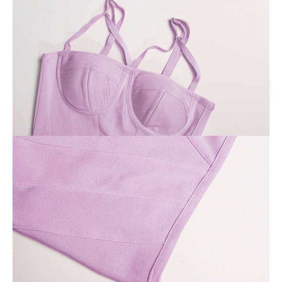 Sexy Pink Bodycan Bandage Dress - Picture 6 of 8